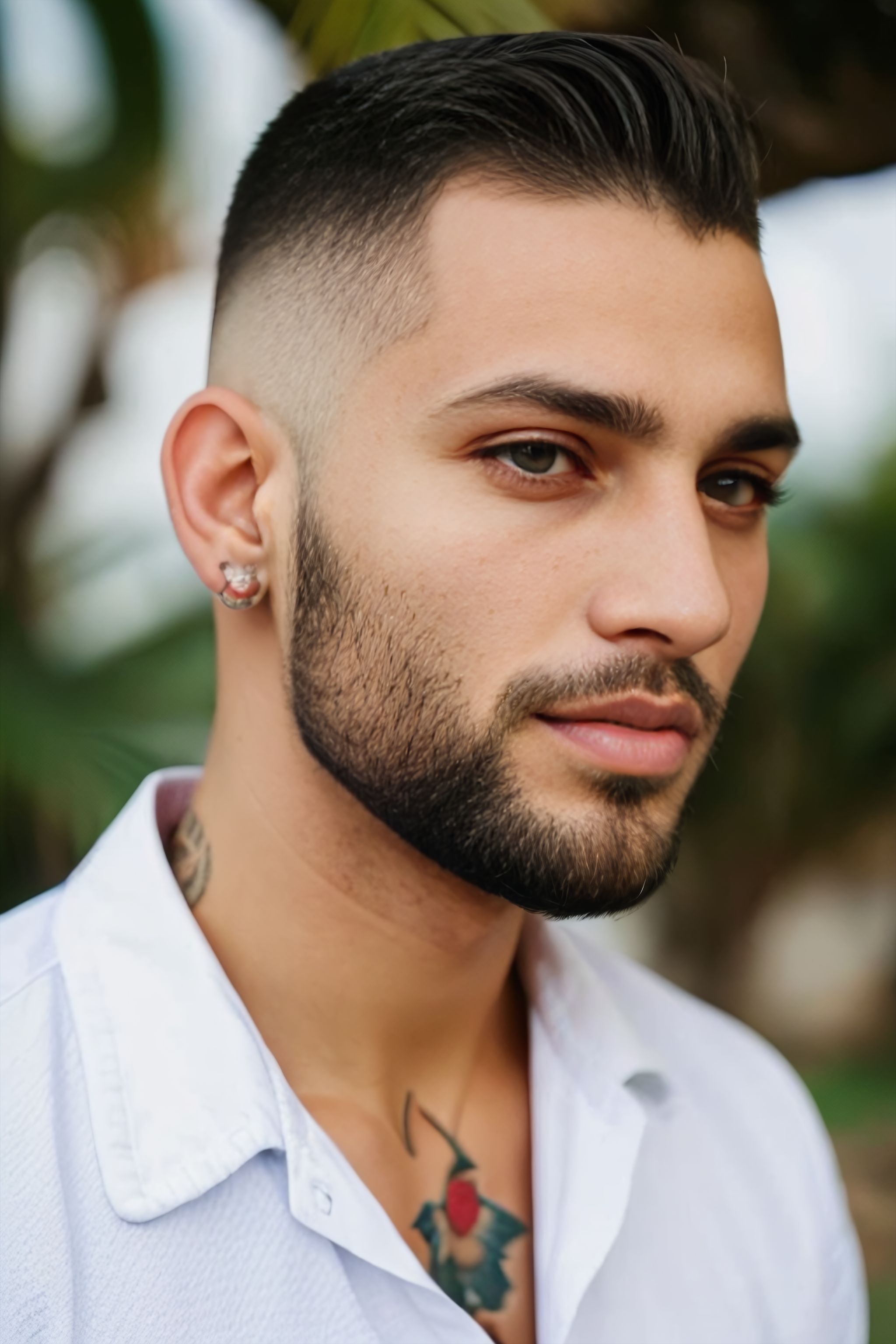 Portrait generated with Stable Diffusion.